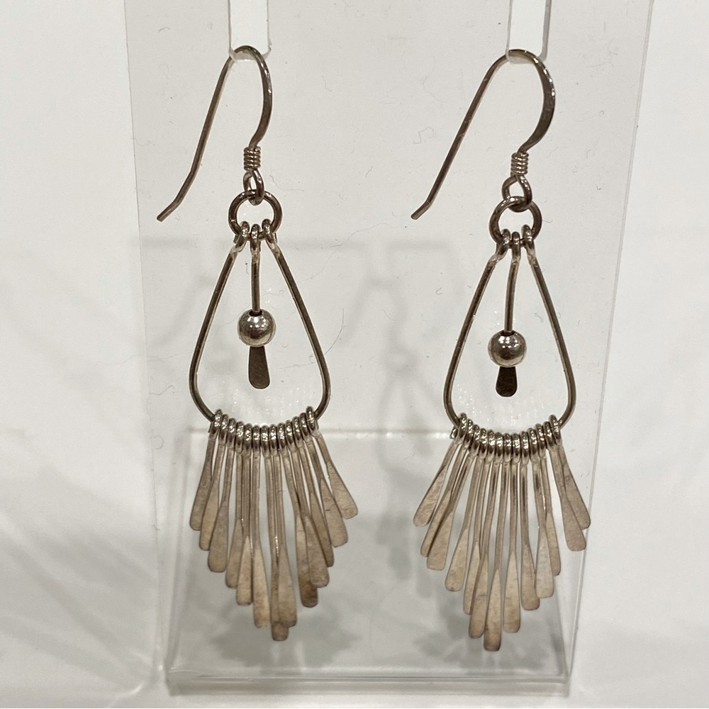 Vintage 90’s Handcrafted Wire dangle Earrings Pierced Ears